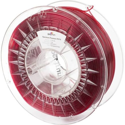 Spectrum Transparent red - Premium PET-G filament - 3D-printer