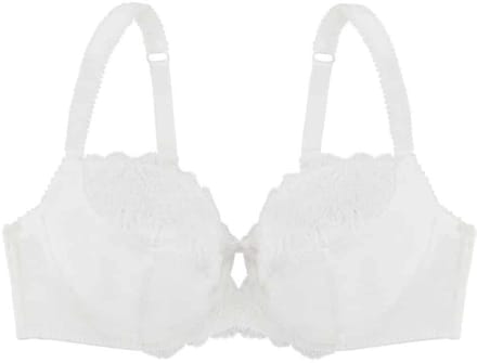 Dorina Kanten beugel BH - Celine - Stevige bh zonder vulling - Grote maten - 75C - Ivoor