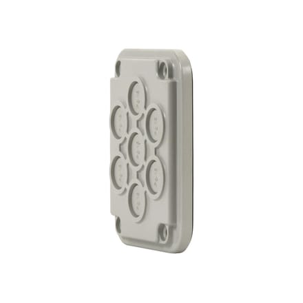 Eaton kabelinvoerdeksel 2 voor 7xPg16 UE402/7 - 1860480 - E3GVB