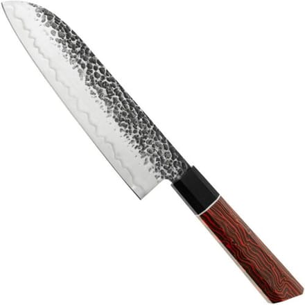 Eden Elements Santoku 2001-318, 19 cm, Aziatisch Keukenmes van Roestvaststaal met Gekleurde Handgreep