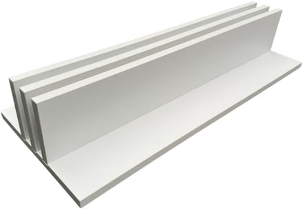 NORTH Afdekplaat Houder Pooltafel Mat Wit (Voor 2 Tops)