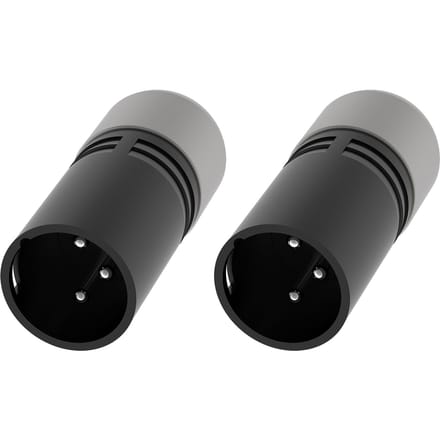 2 STUKS DMX512 Terminators zwart