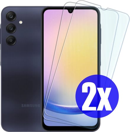 Screenprotector geschikt voor Samsung A25/A24 - Gehard Glas - Tempered Glass Armor Screen Cover - 2 Stuks