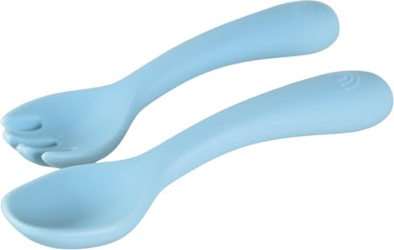 Sproudsy Bestekset Clouds – Kinderbestek – Kinderservies - Baby – Misty Blue