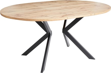 CARLEA - Uitschuifbare eettafel - Lichtbruin - MDF