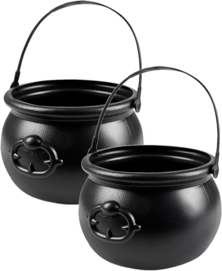 Boland Heksenketel - 2x - kookpot - 18 x 14 cm - halloween - verkleden - decoratie
