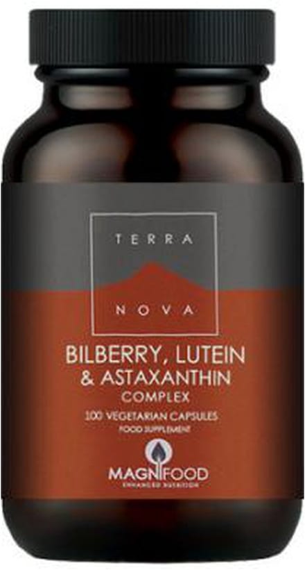 Terranova Bilberry lutein & astaxanthin complex Inhoud:	100 capsules