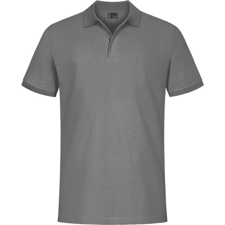 Herenpolo 'Promodoro' met korte mouwen Steel Grey - L