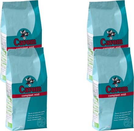 Cavom Compleet Midi - Hondenvoer - 4 x 2 kg