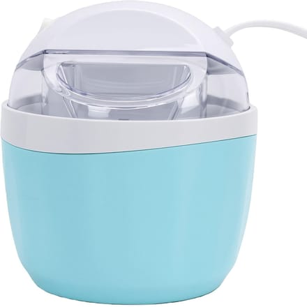 IJsmachine 500ml Capaciteit Automatische Vriesyoghurtmaker met Roerder voor Thuisgebruik Blauw L white
