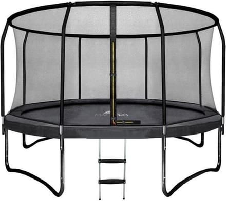 Trampoline - met veiligheidsnet en ladder - 366 cm - zwart