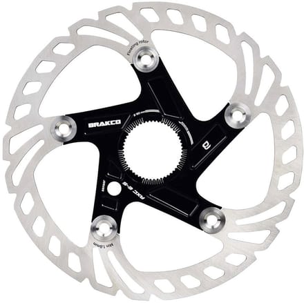 Brakco Axc Cl Floating Cnc E-bike 2 Mm Remschijf Zilver 220 mm