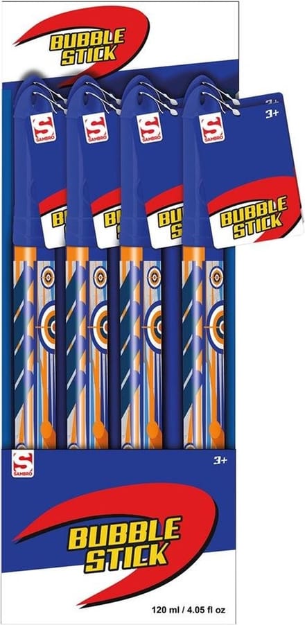 Sambro Bubble Bellenblaas Stick Blauw 12 Stuks