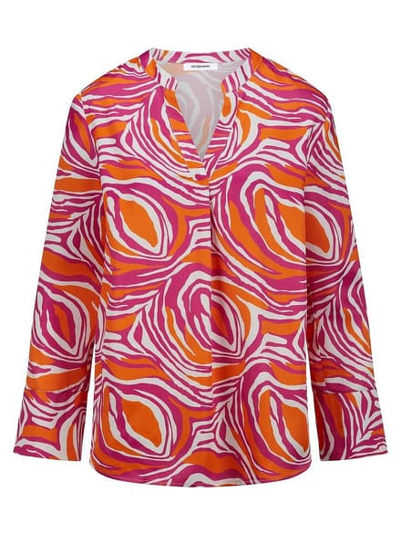 Lange blouse Van Peter Hahn multicolour