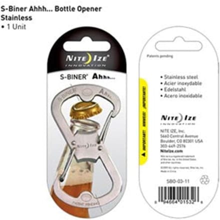 NITE Ize NI-SBO-03-11 S-Biner Ahhh Sleutelkarabijn RVS 1 stuk(s)
