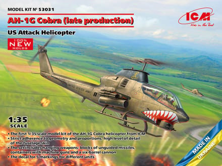 ICM Modelbouwpakket Helikopters - 53031 AH-1G Cobra - late production - US Attack Helicopter Plastic - 1:35 - Modelbouw
