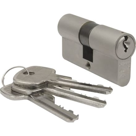 Nemef profielcilinder SKG2 111/9 nikkel - Met 3 Sleutels