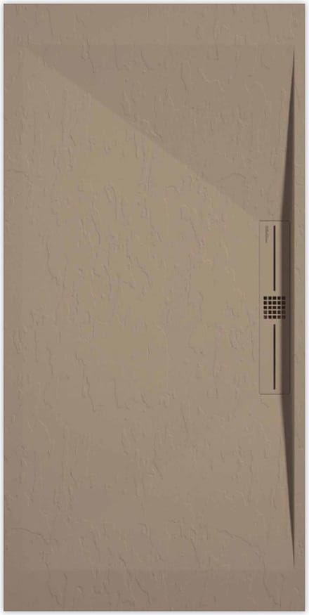 Sanifun douchebak Stone Side Moka Slate 1100 x 700 P