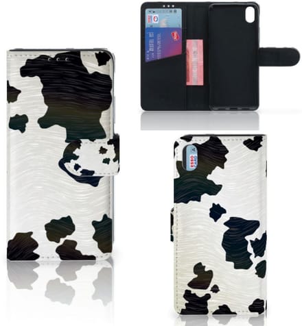 Xiaomi Redmi 7A Telefoonhoesje met Pasjes Koeienvlekken