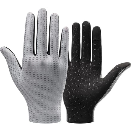 Rockbros Breathable Full Finger Cycling Gloves Size: M - Gray