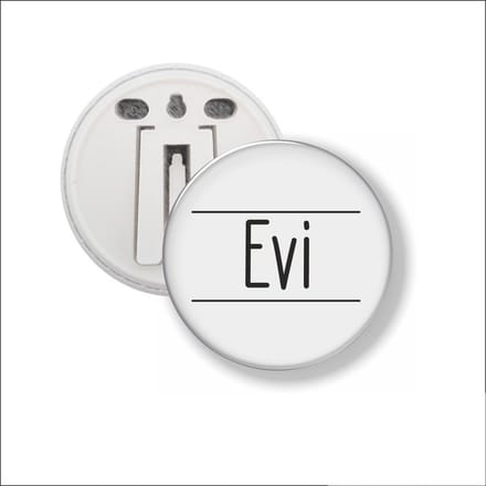 Button Met Clip 58 MM - Evi