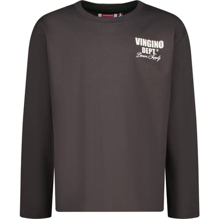 Vingino Boys Basic Logo Tee T-shirt Dark Stone Größe: 16 | T-Shirts Outlet | kids