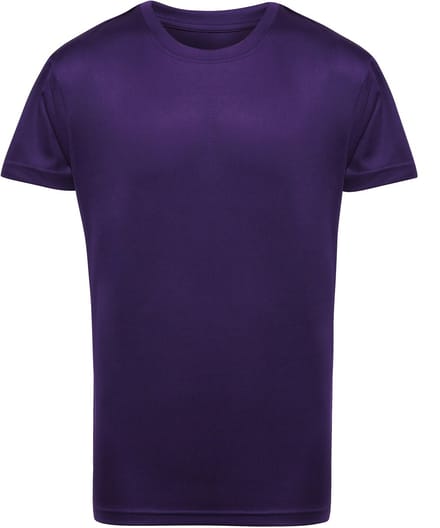 TriDri Kids Performance T-Shirt TR10B - Bright Purple - 3/4