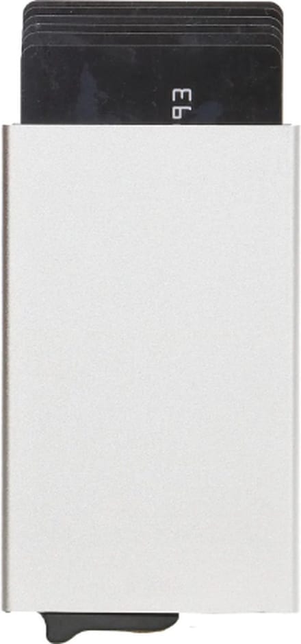 IDS Uitschuifbare Pasjeshouder - Aluminium Creditcardhouder - Card Protector Anti-Skim/ RFID Card Protector Pasjes – Zilver Silver