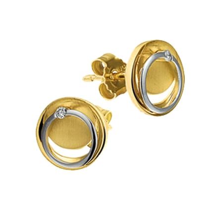 Oorknoppen Diamant 0.02ct (2x0.01ct) H Si