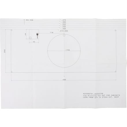 AEG boorsjabloon, hole d155 140225937014