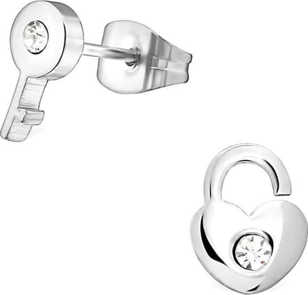 Montebello Oorbellen Slot - 316L Staal - Sleutel - 7x6mm