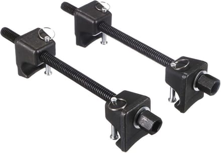 Veercompressorset Heavy-Duty 380 mm | 2-delig met borgpen | In koffer