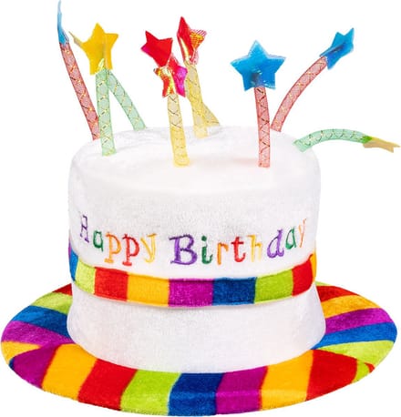 Boland - Hoed kind Rainbow cake 'Happy birthday' - 56 - Kinderen - Jongens en meisjes -
