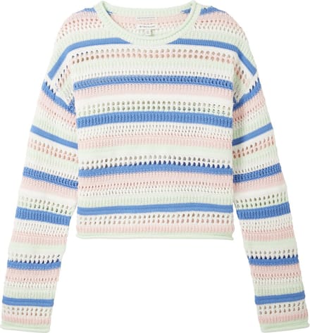 TOM TAILOR cropped striped pullover Meisjes Vest - Maat 176