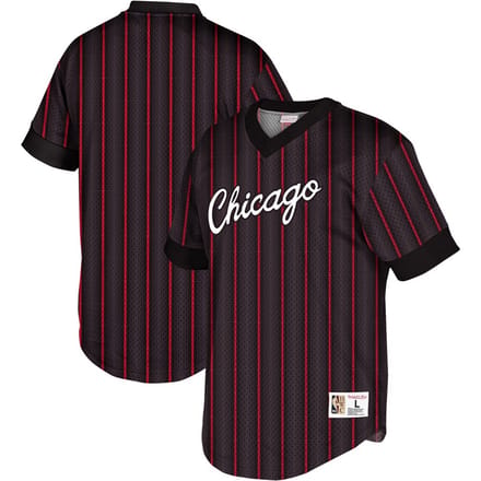 Mitchell & Ness NBA Chicago Bulls Wordmark Mesh Heren T-shirt