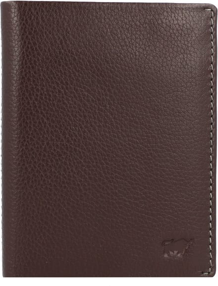Braun Büffel Prato Portemonnee RFID Leer 10 cm - Jongens - Staand formaat - d. braun