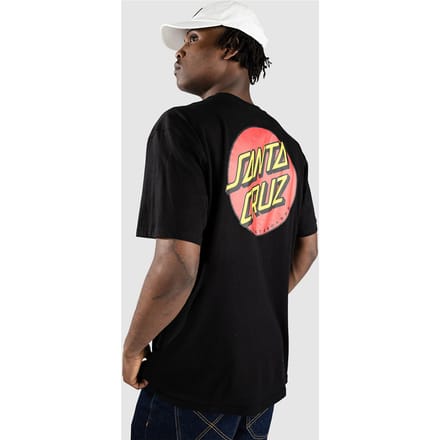 Santa Cruz Classic Dot Chest T-Shirt zwart