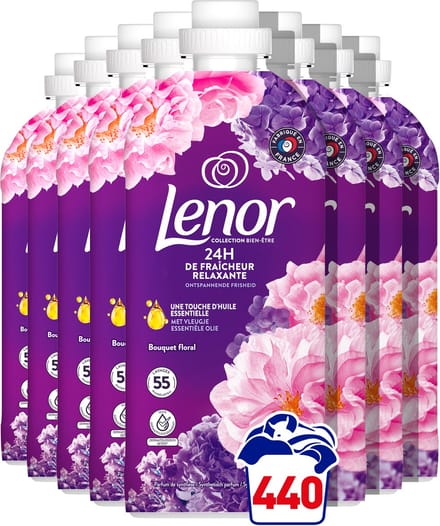 Lenor Wasverzachter Bloemenboeket - 8 x 1155 ml