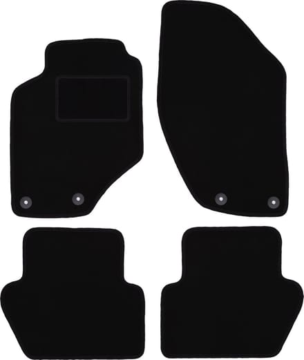 Zwarte veloursmatten voor: Volvo S70 I sedan (1996-2000)