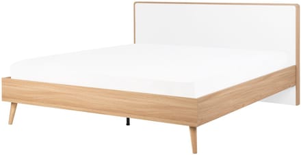 SERRIS - Bed - Lichtbruin - 160 x 200 cm - Vezelplaat