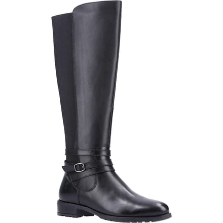 Hush Puppies Dames/dames Vanessa lederen kuitlaarzen (Zwart)