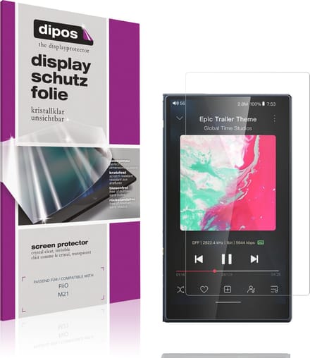 dipos – 4x Beschermfolie geschikt voor FiiO M21 | Krasbestendige & heldere Screenprotector Ultra-Thin