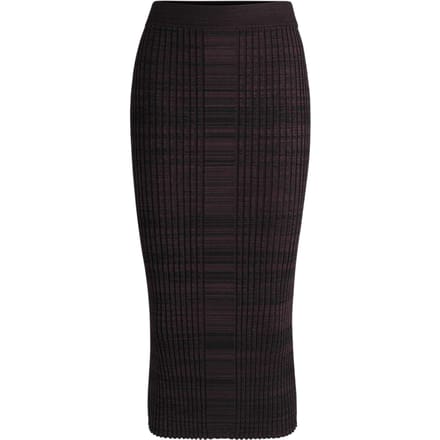 Boss Farmina gebreide midirok voor dames (Donkere Bourgogne)