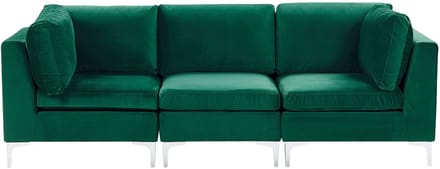 EVJA - Driezitsbank - Groen - Fluweel