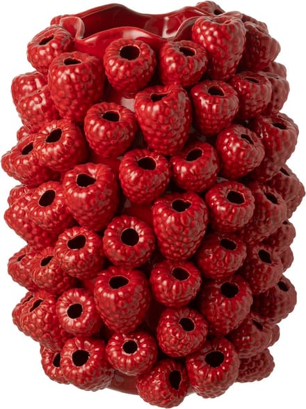 J-Line vaas Berry - keramiek - rood