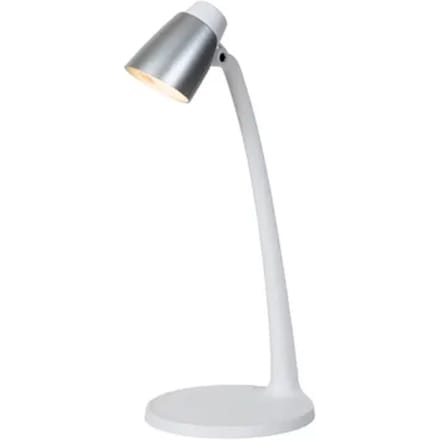 Lucide Bureaulamp Ludo Wit Zilver 4,5w