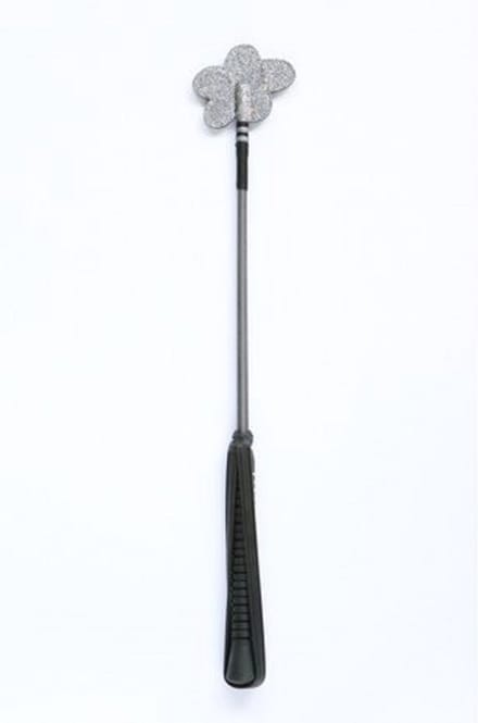 HB kinderzweep - Glitter - Flower - 50cm - Grijs