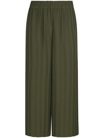 Geplooide culottes Van BASLER groen