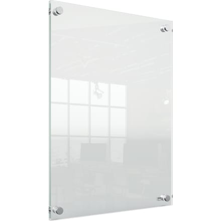 Nobo Premium Plus Wandgemonteerde A3 Poster Frame voor Documenten, Posters - met Hoekmontage - Transparant Acryl