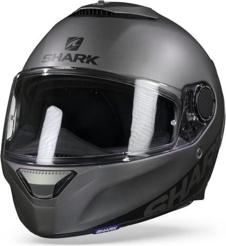 SHARK SPARTAN 1.2 BLANK Motorhelm integraalhelm Mat Antraciet Mat - Maat XL